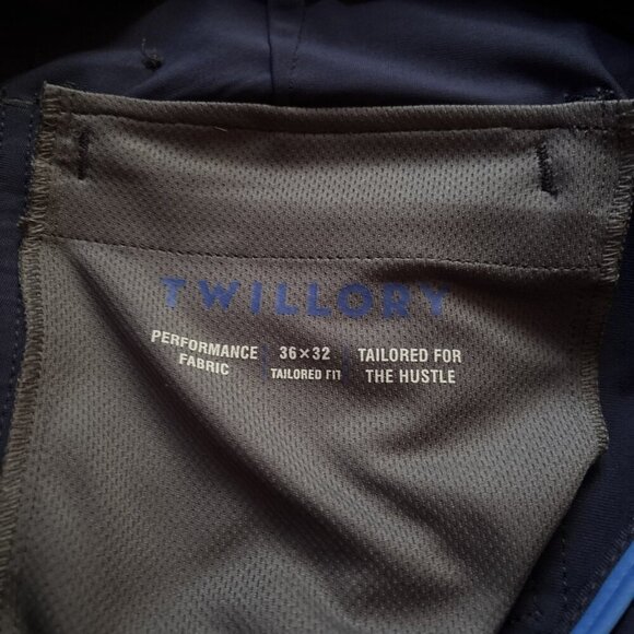 Twillory Men’s Performance Pants Blue Size 36 X 32 Tech Pants - Picture 2 of 5